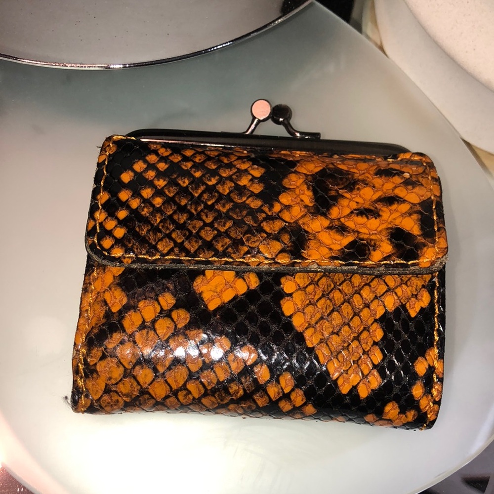Python Orange & Black wallet
